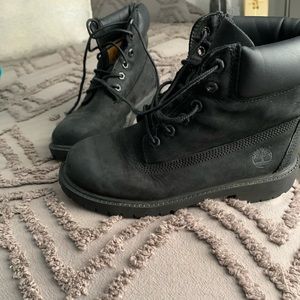 Black Timberland boots